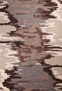 Abstract Wool Tuffted Rug
