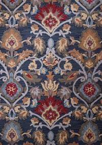 Floral Tuffted Loop Wool Rug
