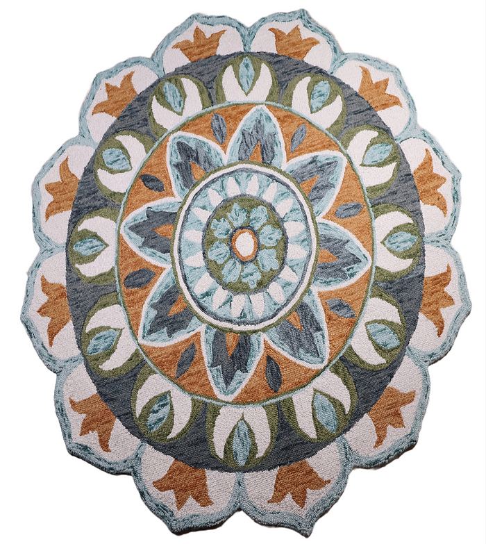 Dazzle wool area rug