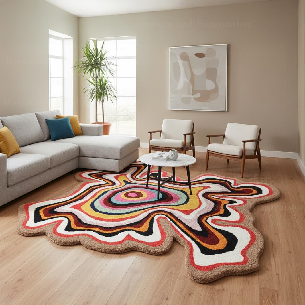 Irregular Wool Rug