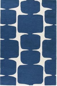Geometric wool rug