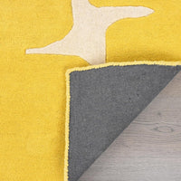 Geometric wool rug