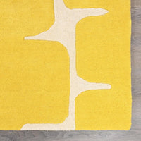 Geometric wool rug