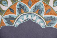 Dazzle wool area rug