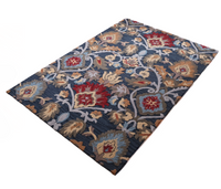 Floral Tuffted Loop Wool Rug
