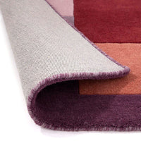 Block Multicoloured Wool Rug