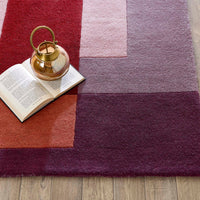 Block Multicoloured Wool Rug